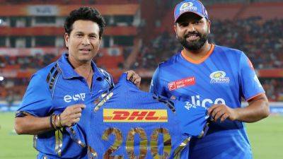 Ricky Ponting - Rohit Sharma - Sunrisers Hyderabad - Rohit Sharma Completes Rare And Historic 'Double Century' For Mumbai Indians - sports.ndtv.com - India