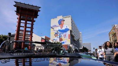 Baseball-Ohtani's LA mural celebrates larger-than-life ballplayer - channelnewsasia.com - Japan - Los Angeles