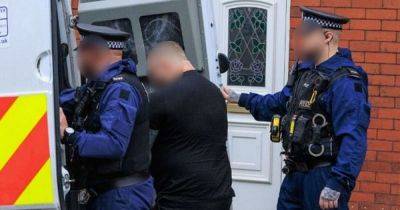 Zombie knife, pick axe, designer clothes and drugs seized in swoop on town's suspected criminals