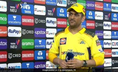 Watch: "There's A New Captain", MS Dhoni's Response To Anchor's Query Goes Viral