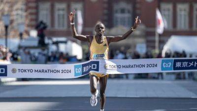 Eliud Kipchoge - Brigid Kosgei - Kelvin Kiptum - Kipruto, Kebede win Tokyo Marathon in course record times - channelnewsasia.com - Ethiopia - Japan - Kenya - county Marathon