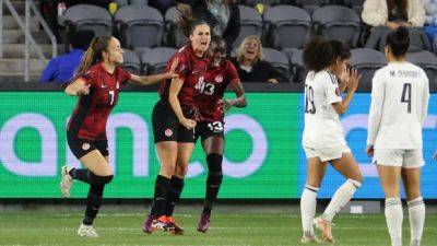 As Roma - Bev Priestman - Evelyne Viens nets extra-time winner as Canada squeaks past Costa Rica to reach W Gold Cup semis - cbc.ca - Sweden - Colombia - Usa - Canada - Costa Rica