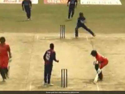 Watch: Nepal Cricketer's Effort To Convert Certain Six Into Run-Out Wins Internet