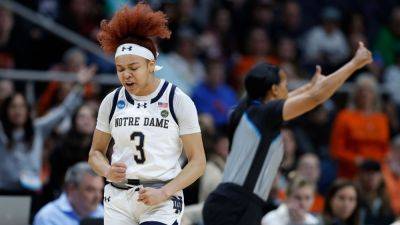 ND's Hidalgo rips refs for forcing her to miss time to get nose ring out - ESPN