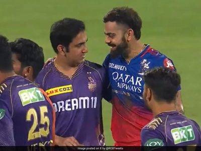 Deserves "Oscar": Sunil Gavaskar's Mega Comment On Viral Virat Kohli-Gautam Gambhir Hug In IPL Game