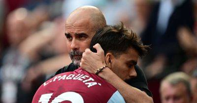Bruno Guimaraes - Jack Grealish - David Moyes - Owen Hargreaves - Pep Guardiola - Manchester City could face competition for 'complete midfielder' Pep Guardiola loves - manchestereveningnews.co.uk - Brazil - county Owen - county Lyon