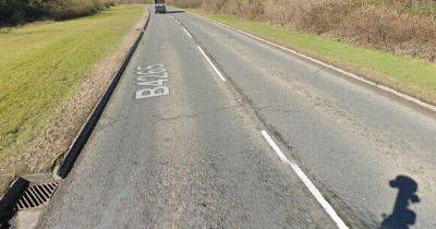 Road closed in both directions after serious collision