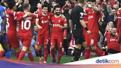 Liverpool Vs Brighton: Si Merah Menang 2-1, Salah Jadi Penentu