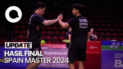 Mantap! Sabar/Reza Juara Ganda Putra Spain Master 2024