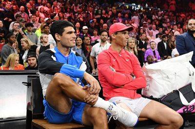 Rafael Nadal - Carlos Alcaraz - Atp Tour - Alcaraz outlasts Nadal in made-for-Netflix exhibition - news24.com - Qatar - Spain - Usa - Australia - India - state California