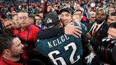 Jason Kelce - Doug Pederson - Gregory Shamus - Jason Kelce explained why Nick Foles had 'biggest d---' during Eagles' Super Bowl victory - foxnews.com - county Eagle - state Indiana