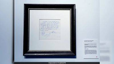 Lionel Messi - Lionel Messi's Promised Barca Contract, On a Napkin, Up For Auction - sports.ndtv.com - Qatar - Argentina - New York