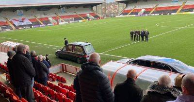 Rhys Maccabe - Adam Frizzell - Airdrie and Rangers legend Ian McMillan given touching tribute as funeral cortege passes Excelsior pitch on final journey - dailyrecord.co.uk - Scotland - county Love