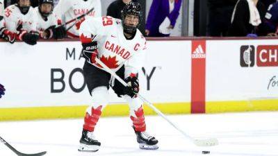 Poulin leads veteran Canadian team at women's hockey world championship in Utica, N.Y.