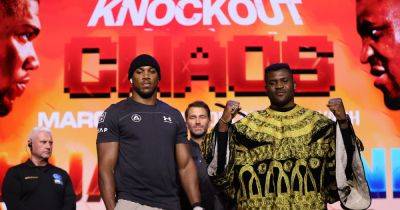 Anthony Joshua - Tyson Fury - Francis Ngannou - Joseph Parker - Gypsy King - Otto Wallin - What time is Anthony Joshua fight? UK start time for Francis Ngannou bout - manchestereveningnews.co.uk - Britain - Cameroon - Saudi Arabia - county King