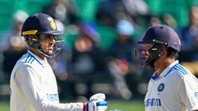 Rohit Sharma - Shubman Gill - Tom Hartley - Rohit Sharma, Shubman Gill Put India In Driver's Seat Despite Late Batting Collapse In Dharamsala Test - sports.ndtv.com - India