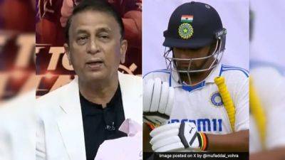 "I Am On 0": Unhappy Sunil Gavaskar Serves 'Don Bradman' Reminder To Sarfaraz Khan After Dismissal vs England
