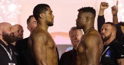 Anthony Joshua vs Francis Ngannou undercard - UK fight times and full schedule