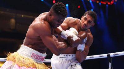 Anthony Joshua knocks out MMA star Francis Ngannou in 2nd round of heavyweight boxing match