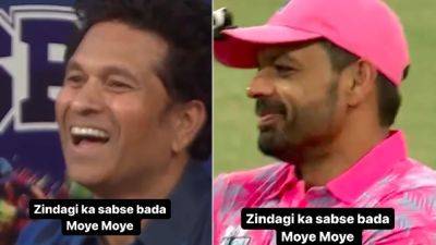 Sachin Tendulkar - Irfan Pathan - Yusuf Pathan - Watch: Influencer Gaurav Taneja's 'Moye Moye Moment' In ISPL Leaves Sachin Tendulkar In Splits - sports.ndtv.com - India