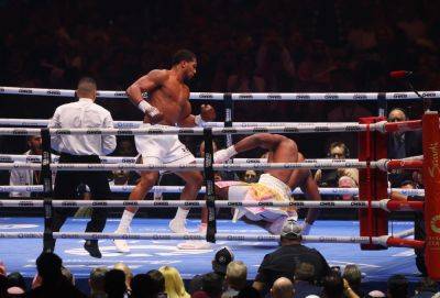 ‘Don’t leave boxing,’ Anthony Joshua tells inspirational Ngannou