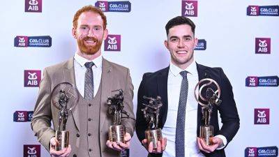 Paddy Deegan and Conor Glass honoured at AIB GAA club player awards