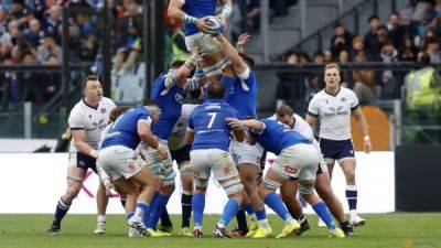 Louis Lynagh - Zander Fagerson - Kyle Steyn - Paolo Garbisi - Stephen Varney - Italy fight back for famous victory over Scotland in Rome - channelnewsasia.com - France - Italy - Scotland - Argentina - Australia - Ireland