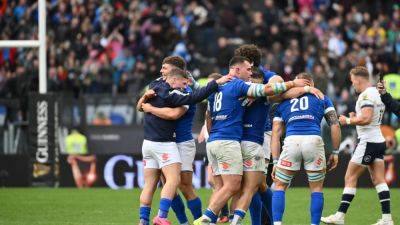 Gregor Townsend - Louis Lynagh - Paolo Garbisi - Stephen Varney - Italy beat Scotland to claim first Six Nations home win in 11 years - france24.com - France - Italy - Scotland - Ireland