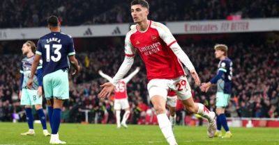Kai Havertz scores late winner as Arsenal battle past Brentford to go top