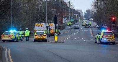 Horror after serious crash in Oldham sees air ambulance scrambled with road closed for hours