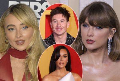 Kim Kardashian - Taylor Swift - Taylor Swift Opener Sabrina Carpenter Strips For Kim Kardashian Skims Campaign -- And Barry Keoghan Reacts! - perezhilton.com