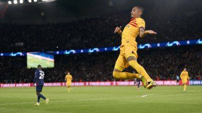 Raphinha fires Barca to first leg win in Paris classic