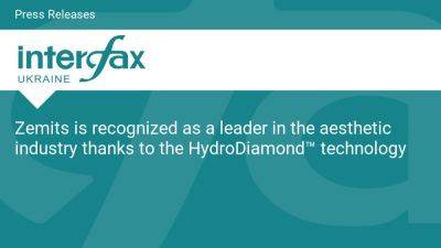 Zemits is recognized as a leader in the aesthetic industry thanks to the HydroDiamond™ technology - en.interfax.com.ua