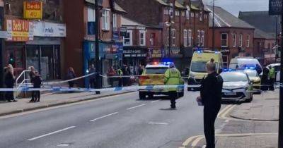 LIVE: Police tape off main road after little girl, 3, is hit by van - manchestereveningnews.co.uk