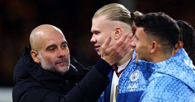 Pep Guardiola's blunt reply to Erling Haaland question as Jamie Carragher repeats Roy Keane mistake