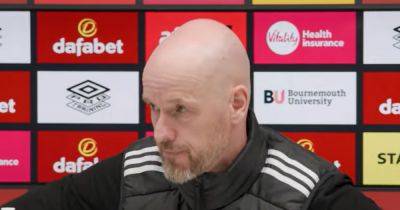 Erik ten Hag refuses to answer awkward question in Manchester United press conference