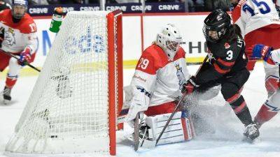 Sarah Fillier - Canada blanks Czechs to meet U.S. in women's hockey worlds final - cbc.ca - Finland - Usa - Canada - Czech Republic