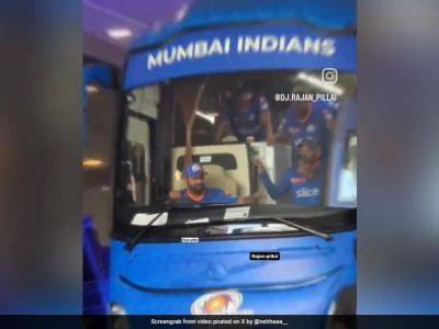 Watch: Rohit Sharma Turns Bus Driver For Mumbai Indians Team, Video Viral