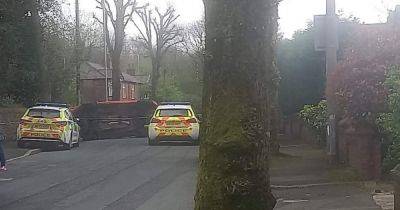 Suspected drug-driver arrested after vehicle flips in crash - manchestereveningnews.co.uk - county Hyde