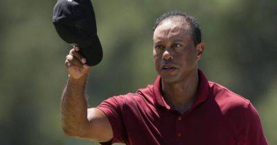 Tiger Woods welcomes son’s advice before battling to 77 in 100th Masters round