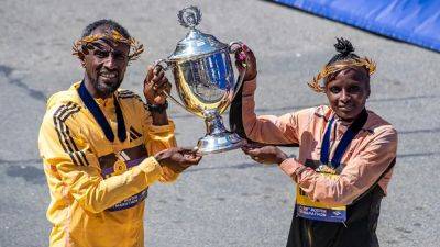 Sisay Lemma wins Boston Marathon in runaway, Hellen Obiri repeats in women's pro race - cbc.ca - Ethiopia - county Valencia - New York - county Marathon