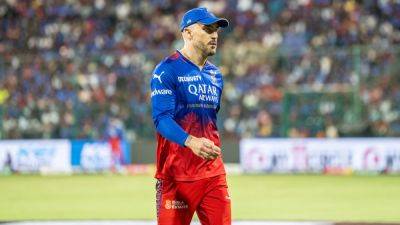 Du Plessis - Sunrisers Hyderabad - Royal Challengers Bengaluru - Faf Du Plessis - "No Way To Hide, Mind Going To Explode': Faf du Plessis' Tame Admission After RCB's 6th Loss In 7 Games - sports.ndtv.com