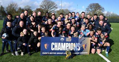 East Kilbride celebrate Lowland League title win but boss knows job is only half done