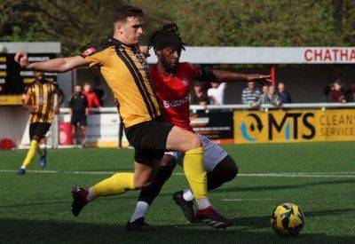Mixed emotions for Folkestone Invicta boss Andy Drury after Isthmian Premier defeat at Chatham Town ahead of home games against Concord Rangers and Dulwich Hamlet