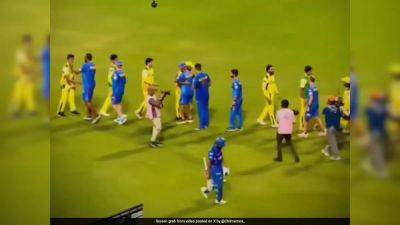 Rohit Sharma - Hardik Pandya - Watch: Rohit Sharma's Lonely Walk Despite Century After CSK Beat MI Viral - sports.ndtv.com - India
