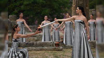Thomas Bach - Peace - IOC Calls For Olympic Truce As Flame Lit In Ancient Olympia For Paris 2024 - sports.ndtv.com - France - Greece