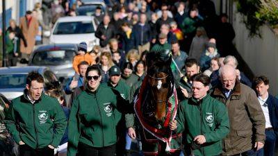 Crowds turn out to welcome home Grand National hero I Am Maximus
