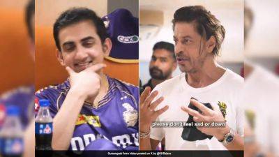Jos Buttler - Gautam Gambhir - Rajasthan Royals - Watch: Shah Rukh Khan's "Don't Be Sad GG" Remark Prompts Epic Reaction From Gautam Gambhir - sports.ndtv.com - India