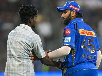 Tim David - Rohit Sharma - Rohit Sharma Breaks Silence On Pitch Invasion During IPL 2024 Game, Says "A Little..." - sports.ndtv.com - India