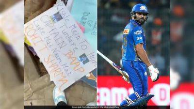'Rohit Sharma' Placards Not Allowed At Wankhede Stadium? Video Goes Viral During MI vs RR IPL Game